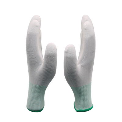 Antystatyczne rękawice robocze ochronne ESD z czarnego nylonu Pu Touchscreen Extreme Grip