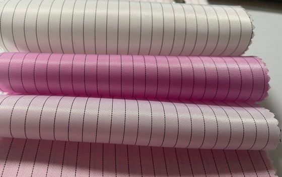 Niebieskie tkaniny antystatyczne ESD Antystatyczne tkaniny przewodzące do pomieszczeń czystych 5 mm / 4 mm Siatka / paski