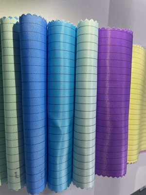 110gsm 5mm Stripe Design Antystatyczna tkanina antystatyczna ESD do produkcji odzieży przemysłowej
