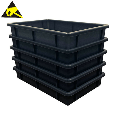 Esd Antystatyczny schowek Pcb Esd Storage Box Stojaki Przewodzący plastikowy pojemnik Pojemniki Esd Case z pokrywką
