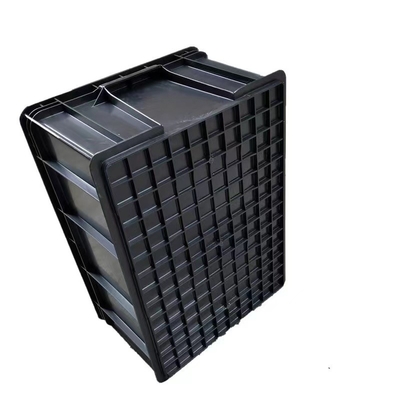 Małe plastikowe pudełka bezpieczne ESD 350 * 265 * 125 mm Antystatyczny pojemnik z błyszczącym laminowaniem