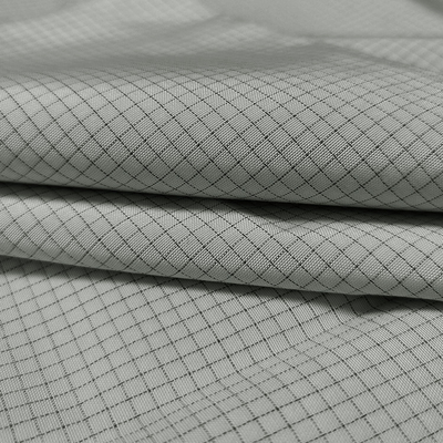 Twill 144cm Antystatyczne tkaniny ESD Poliestrowa tkanina rozpraszająca ładunki elektrostatyczne