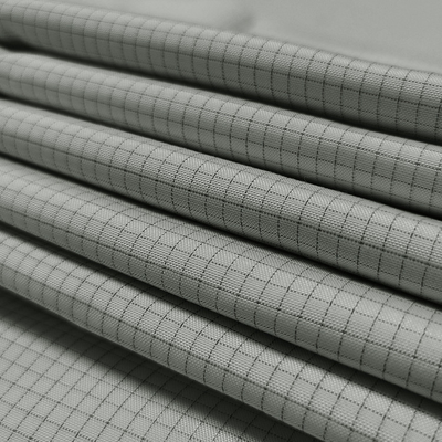 Twill 144cm Antystatyczne tkaniny ESD Poliestrowa tkanina rozpraszająca ładunki elektrostatyczne