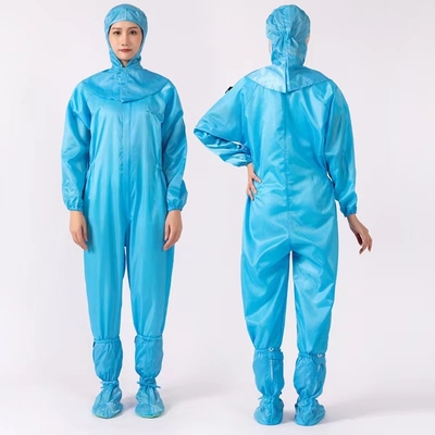 ESD Clean Room Odzież robocza Kombinezon antystatyczny 100D * 100D