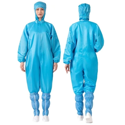 Włókno przewodzące, antystatyczne, kombinezon unisex ESD do pomieszczeń czystych