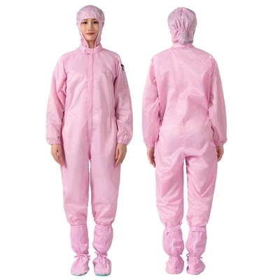 Włókno przewodzące, antystatyczne, kombinezon unisex ESD do pomieszczeń czystych