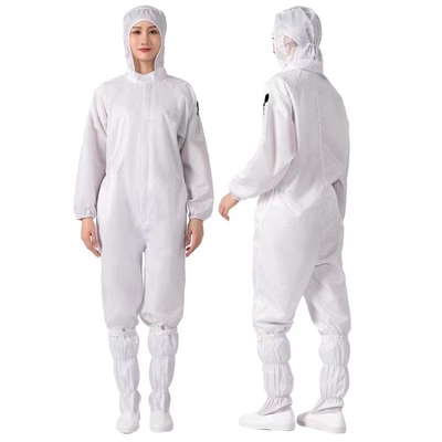 Włókno przewodzące, antystatyczne, kombinezon unisex ESD do pomieszczeń czystych