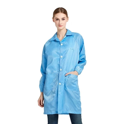 ESD Lab Jacket Antystatyczne spodnie Włókno poliestrowe do warsztatu elektronicznego