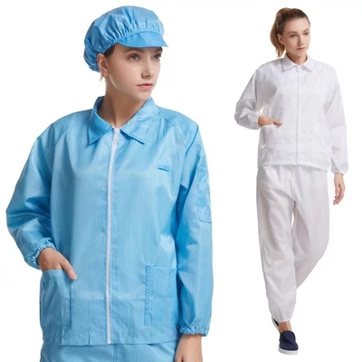 Clean Room Anti Static ESD Smock Smock Niestandardowy wodoodporny z długim rękawem