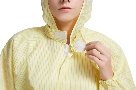 ESD Niestrzępiąca się odzież Unisex Pyłoszczelny, antystatyczny kombinezon do pomieszczeń czystych