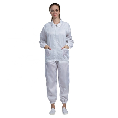 Clean Room OEM ESD Anti Static Odzież Pyłoszczelna damska Odporna na ogień