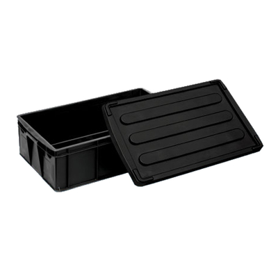 Elektroniczne bezpieczne plastikowe pudełka ESD SMT Rack Czarne pudełka do pakowania PCB