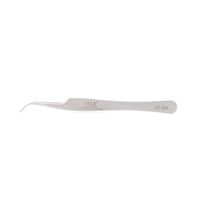 LashArt Straight Vetus Lash Pęseta Curved Fine Point Pair Przedłużanie rzęs