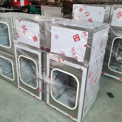 220V 50Hz 60Hz Cleanroom Pass Box GMP Pass Through Box Dynamiczny przepływ laminarny