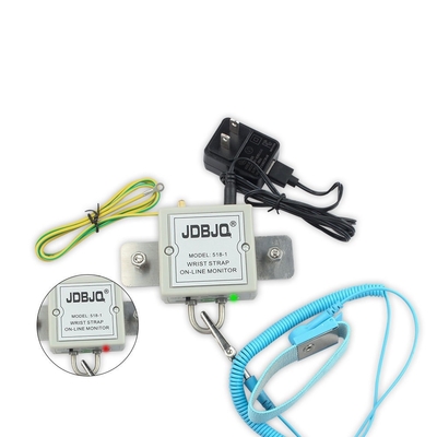 Laboratoryjny tester paska ESD Akumulator 9V Tester uziemienia Przewody 80(W)×40(H)×117(D)MM